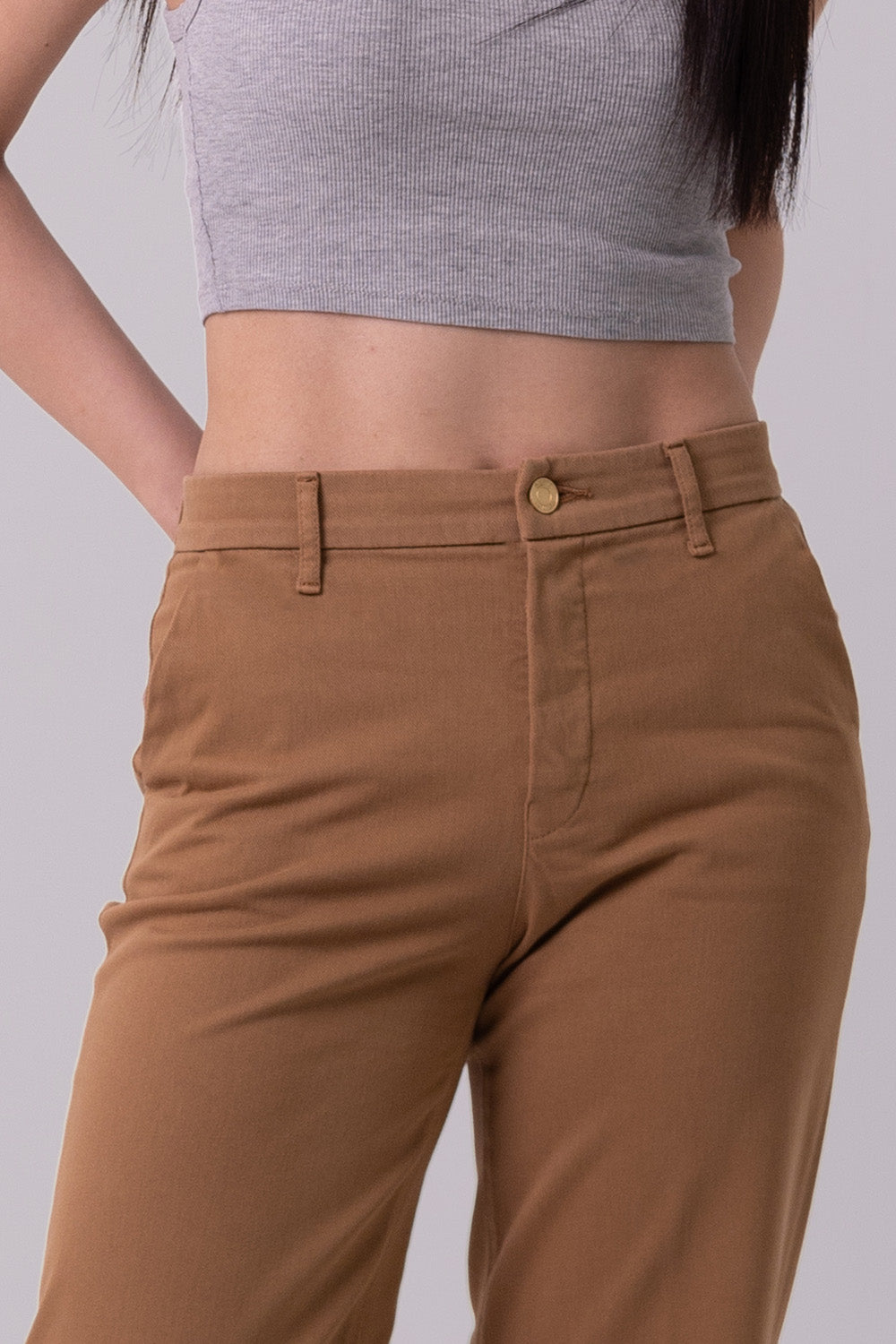 WIDE CHINOS "Malibu" - Camel