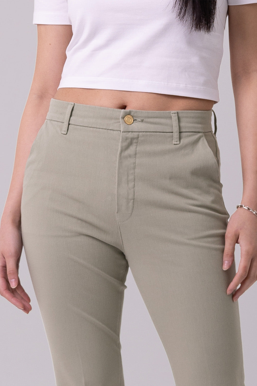 SLIM CHINOS "Brea" - Sage