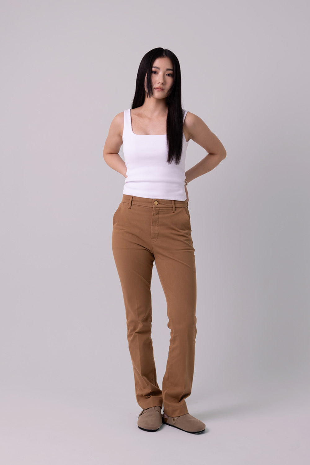 SLIM CHINOS "Brea" - Camel