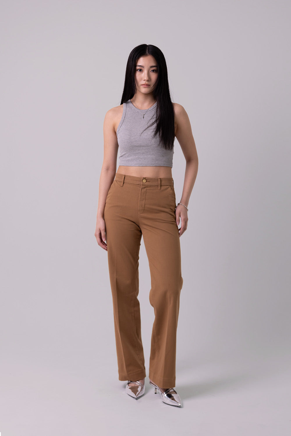 WIDE CHINOS "Malibu" - Camel