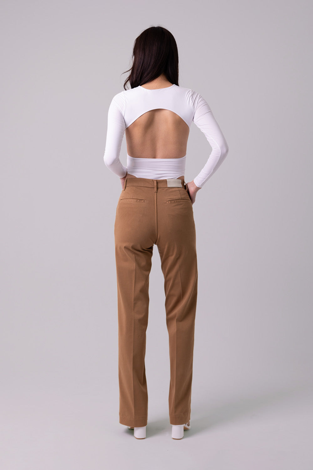 WIDE CHINOS "Malibu" - Camel