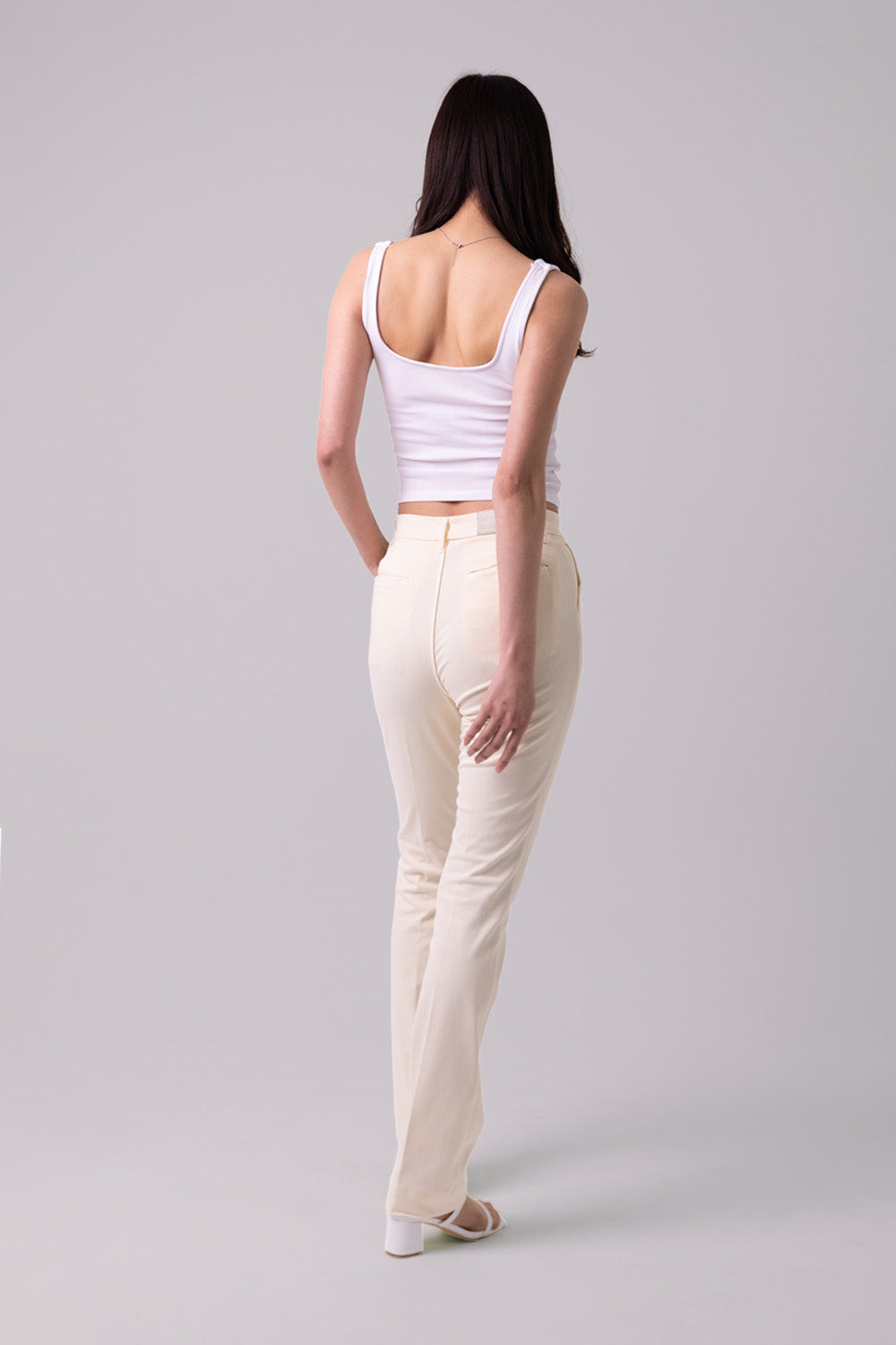 SLIM CHINOS "Brea" - Ivory