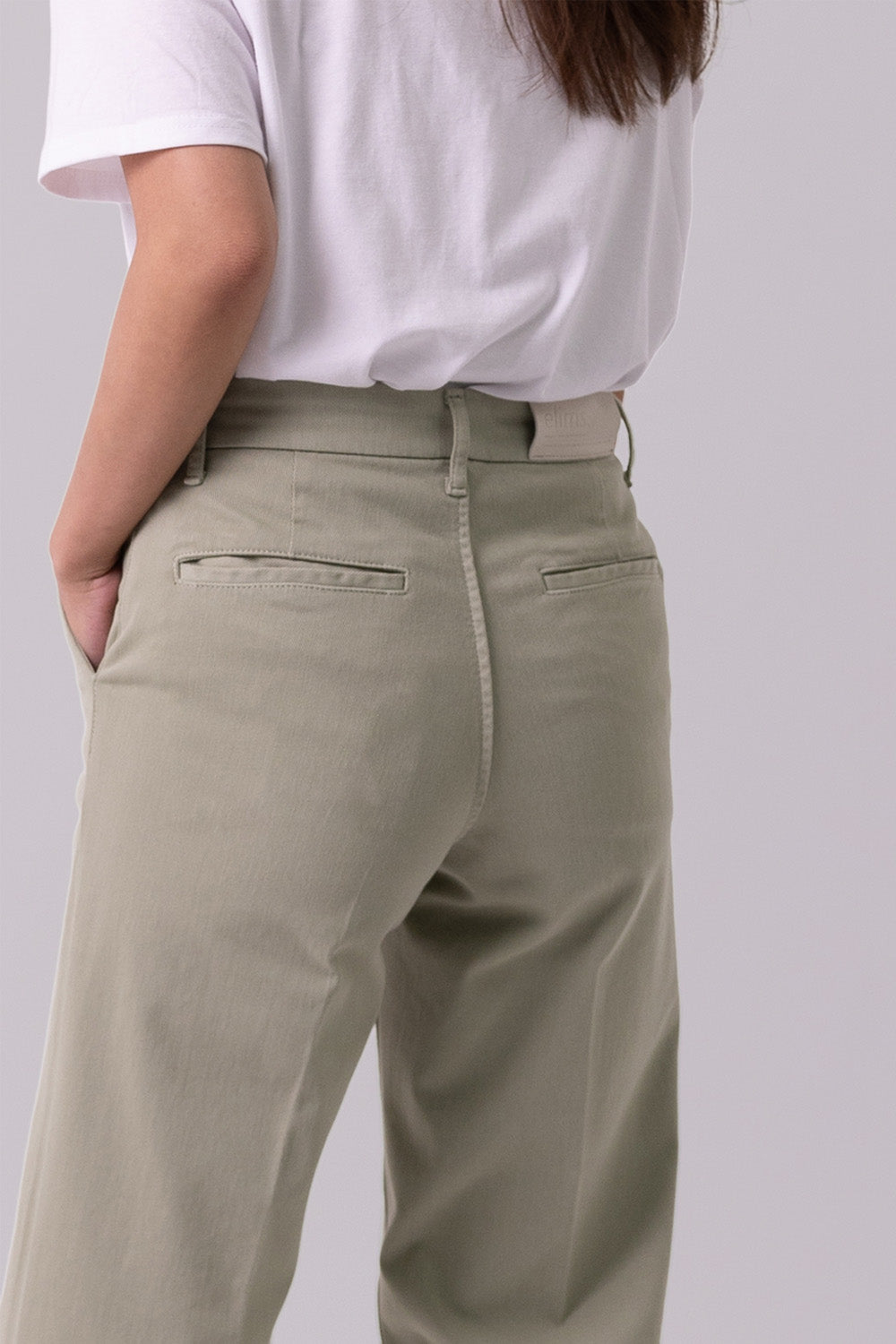 WIDE CHINOS "Malibu" - Sage