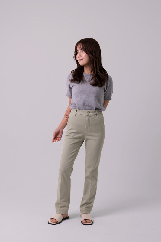 SLIM CHINOS "Brea" - Sage