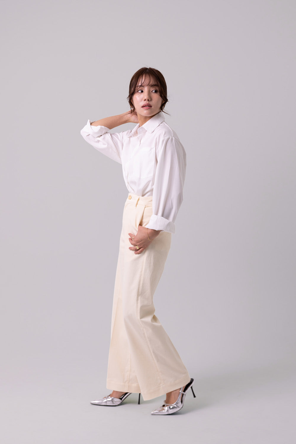 LOOSE CHINOS "Monica" - Ivory
