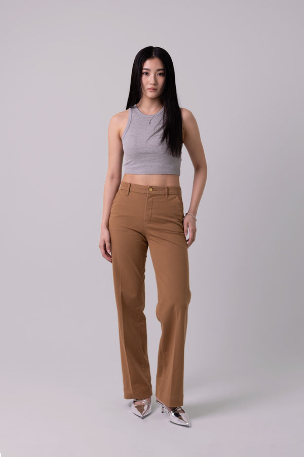 WIDE CHINOS "Malibu" - Camel