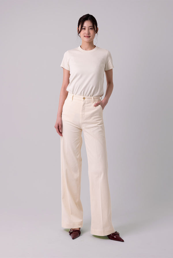 LOOSE CHINOS "Monica" - Ivory