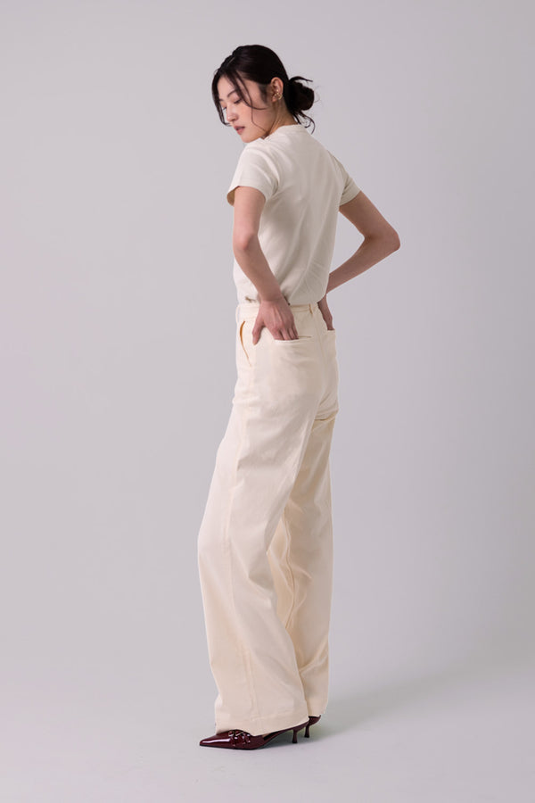 LOOSE CHINOS "Monica" - Ivory