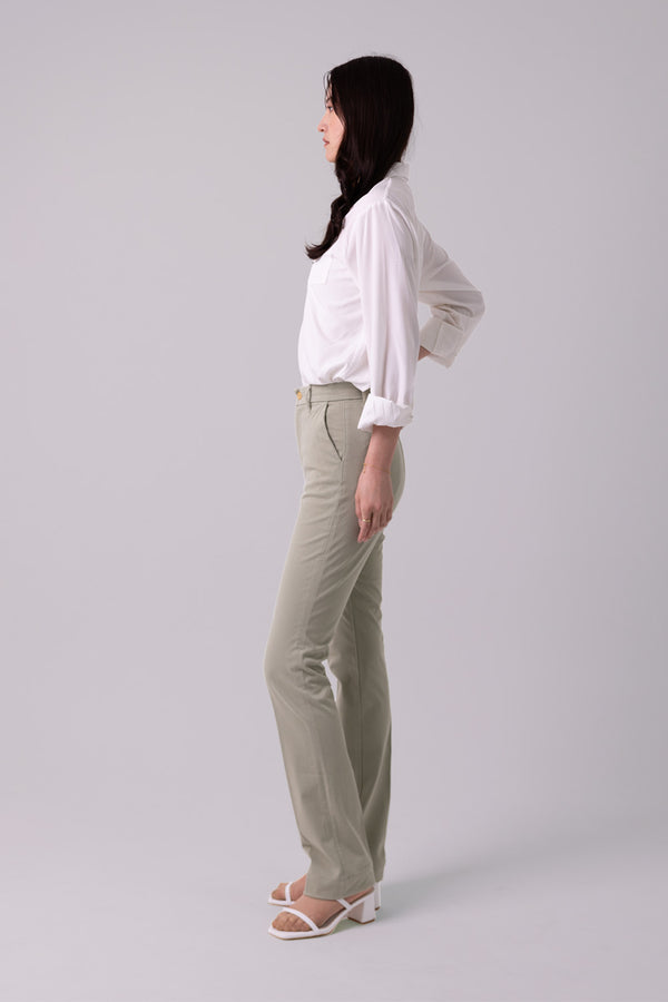 SLIM CHINOS "Brea" - Sage