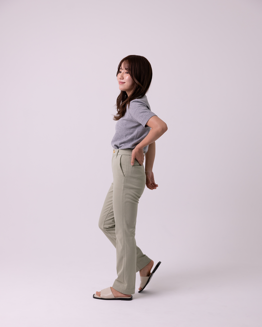 SLIM CHINOS "Brea" - Sage